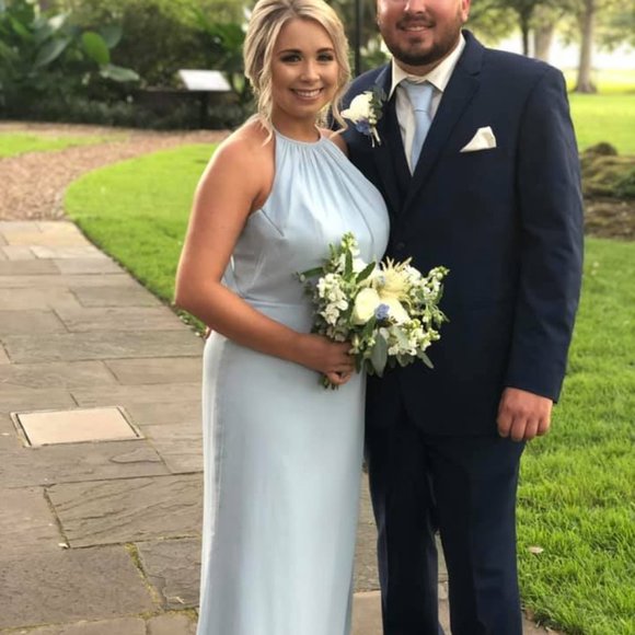 Blue wedding dress - Picture 3 of 3